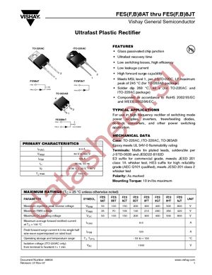 FES8CT-E3/45 datasheet  